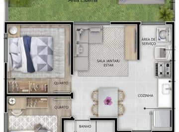 Apartamento de 2 quartos, Santo André · Apartamento c/ quintal, 2Q, garagem coberta, a poucos metros de São Caetano