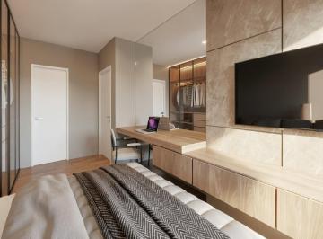 Dormitório de apartamento decorado do Bothanic (imagem ilustrativa de outra planta) · Suíte e dormitório em 38 m² no Bothanic, no Centro de Itajaí