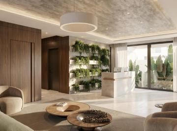 Hall de entrada com jardim vertical e recepção (imagem ilustrativa) · Apartamento de 1 suíte e lavabo no Bothanic, Centro de Itajaí