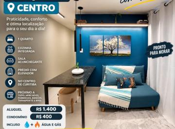 Apartamento de 1 quarto, Curitiba · Apartamento centro 1 quarto