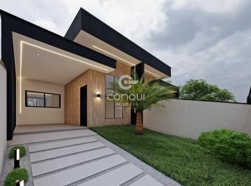 Casa · 72m² · 3 Quartos · 1 Vaga · Casa 3 Quartos com Suíte + Pé-Direito Duplo, Churr