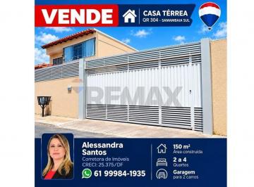 Casa · 150m² · 4 Quartos · 2 Vagas · Casa em Samambaia Sul: 4 Quartos, 2 vagas de garagem e Churrasqueira!
