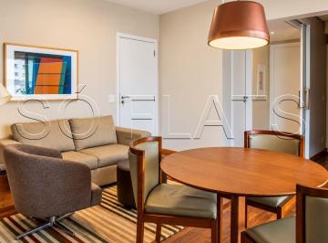 Apartamento · 37m² · 1 Quarto · 1 Vaga · Flat no pool hoteleiro na Bela Vista: 37m², varanda e 1 vaga, Estanconfor Villa Paulista