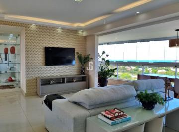 Apartamento · 133m² · 3 Quartos · 3 Vagas · Apartamento 3 Suítes à Venda no Onda de Patamares, 133m², Nascente, Vista Mar e 3 Vagas