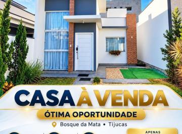 Casa · 78m² · 3 Quartos · 2 Vagas · Casa à Venda no Bosque da Mata em Tijucas | 3 Quartos com Suíte