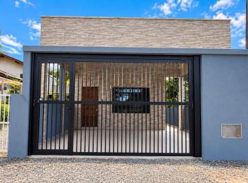 24684961dbe496c784fdb234254b1519cf74d802 · Casa com 2 dormitórios à venda, 90 m² por R$ 470.000 - Barra do Saí - Itapoá/SC