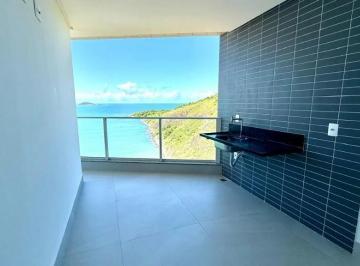 Apartamento · 107m² · 3 Quartos · 2 Vagas · Apartamento com 3 dormitórios para alugar, 107 m² por R$ 6.153,41/ano - Praia do Morro - Guarapari/E
