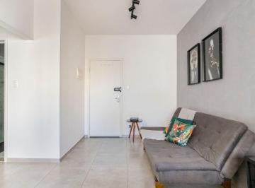 Apartamento de 1 quarto, São Vicente · Excelente Sala Living reformada prédio na Praia