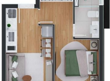 Apartamento de 1 quarto,  · PRONTO PARA MORAR OU INVESTIR | 36M² PRIVATIVOS | 1 DORMITÓRIO | BAIRRO - REBOUÇAS