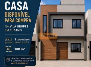 a9a69b8211106fc9c043d23c7243e5db9c555110 · Sobrado com 3 dormitórios à venda, 108 m² por R$ 730.000,00 - Vila Nova Urupês - Suzano/SP