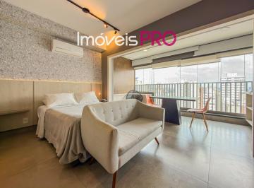 Apartamento · 33m² · 1 Quarto · 1 Vaga · Studio novo a venda mobiliado ao lado do metro Brigadeiro com 33m2, vaga, varanda e vista livre