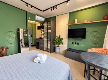 Apartamento · 31m² · 1 Quarto · Flat Mobiliado à Venda no Gonzaga em Santos com 31m² Próximo à Praia