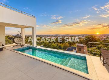 Casa · 550m² · 6 Quartos · 8 Vagas · CASA DE ALTO PADRÃO MOBILIADA PARA LOCAÇÃO | CONDOMÍNIO PORTAL DO SOL – CONTAGEM/MG