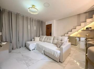 Casa · 124m² · 3 Quartos · 2 Vagas · Sobrado com 03 dormitórios para locação com 124m² na Vila Bastos - Santo André/SP