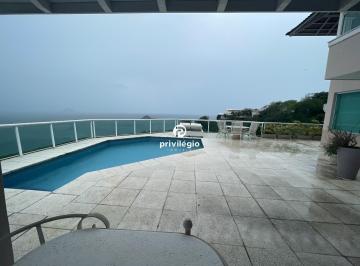 Casa · 863m² · 5 Quartos · 3 Vagas · Casa Duplex de Alto Padrão com Vista para o Mar no Joá