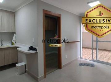 Sala · Apartamento Garden com 2 dormitórios para alugar, 38 m² por R$ 3.298,69/mês - Vila Palmares - Santo