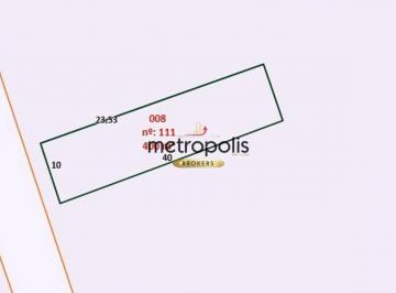 Terreno · Terreno à venda, 400 m² por R$ 1.200.000,00 - Vila Pires - Santo André/SP