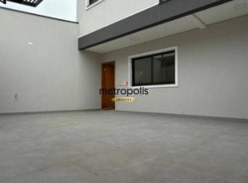 Garagem · Sobrado com 3 dormitórios à venda, 90 m² por R$ 695.000,00 - Vila Scarpelli - Santo André/SP