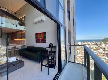 Sacada com vista mar · Apartamento Duplex com 1 dormitório à venda, 58 m² por R$ 1.500.000,00 - Praia Brava - Itajaí/SC