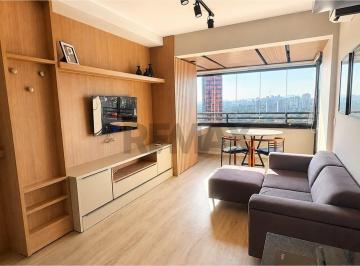 Apartamento · 42m² · 1 Quarto · Apartamento 42m² mobiliado 1 quarto 1 vaga varanda ar condicionado Pinheiros
