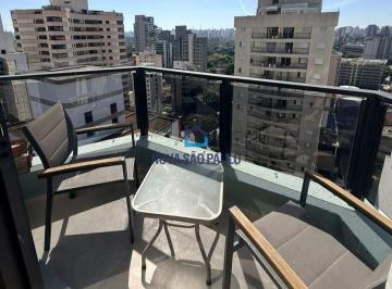 Apartamento · 90m² · 2 Quartos · 1 Vaga · Cobertura Triplex Mobiliada em Moema