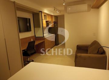 Photo 1 · Studio Mobiliado com 33 m² para Locação, ar condicionado, Metrô Brooklin, aceita