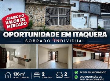 Casa · 136m² · 2 Quartos · 2 Vagas · Sobrado Para Venda com 2 Dorms  Itaquera