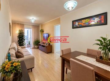 Apartamento · 74m² · 3 Quartos · 1 Vaga · APARTAMENTO COM 3 DORMITÓRIOS À VENDA, 74 M² - GOPOÚVA - GUARULHOS/SP