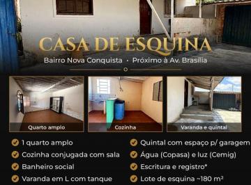 Casa de 1 quarto, Santa Luzia · Casa de esquina à venda – Bairro Nova Conquista