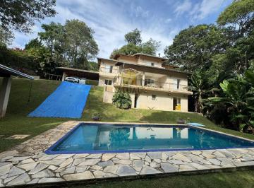 Casa · 389m² · 5 Quartos · 2 Vagas · Refúgio Exclusivo no Condomínio Veleiros de Ibiúna | 5 Dormitórios, Piscina e Vista para o Bosque