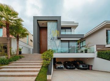 Casa · 438m² · 4 Quartos · 6 Vagas · Casa de Alto Padrão à venda no Gênesis II Alphaville | Mobiliada | 4 Suítes | Elevador | Piscina Aqu
