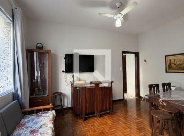 Sobre o imóvel: Apartamento muito bem localizado em condomínio em frente à praia · Apartamento para Aluguel - Aparecida, 1 Quarto,  64 m2 - Santos
