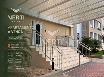 6da6b8a3f599b1dc99e90a101049fe2e6a6692a1 · Apartamento com 2 dormitórios à venda, 70 m² por R$ 800.000,00 - Fortaleza - Blumenau/SC