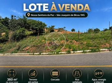 Terreno · 360m² · Lote à Venda no Bairro Nossa Senhora da Paz – São Joaquim de Bicas/MG