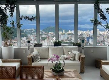 Apartamento · 300m² · 4 Quartos · 3 Vagas · Cobertura à venda no Marapé em Santos.
