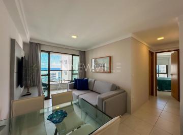 Apartamento · 56m² · 2 Quartos · 1 Vaga · Apartamento mobiliado para locação no Edifício Plaza Royale, na Rua Antônio Falcão, em Boa Viagem –