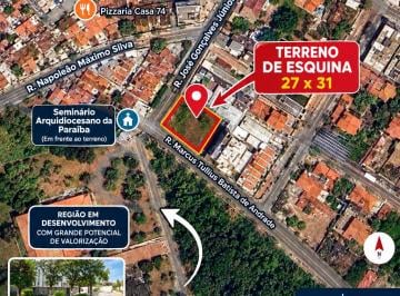 Terreno , João Pessoa · ️ TERRENO DE ESQUINA À VENDA — CASTELO BRANCO | JOÃO PESSOA/PB