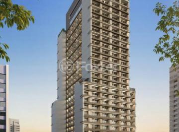 fachada-de-edificio-residencial-moderno · Apartamento, 1 dormitórios, 38.16 m², em Bela Vista