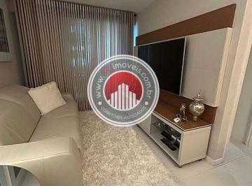 Barra Central Park - sala com painel de televisão · Apartamento no Barra Central Park, 69 m² e 2 quartos