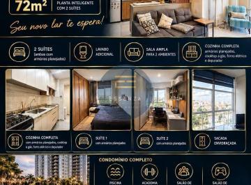 Apartamento · 72m² · 2 Quartos · 1 Vaga · Condomínio Vallis Residencial Jundiaí - Apartamento para locação com 2 suítes no Vallis Residencial 