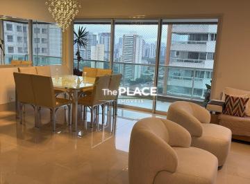 SALA DE JANTAR COM VARANDA GOURMET · APT MOBILIADO 3 SUÍTES E SALA TV P/ LOCAÇÃO BROOKLIN - 3 VGS! LAZER!