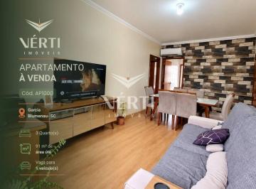 b1ba053844ed21b498600af70c7e1cfc6ccf4a6a · Apartamento com 3 dormitórios à venda, 91 m². - Água Verde - Blumenau/SC