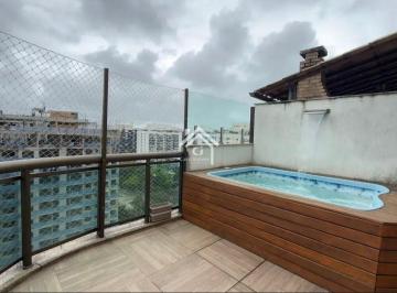 Apartamento · 144m² · 3 Quartos · 2 Vagas · Cobertura Duplex reformda e sol manhã no Condomínio Rio2