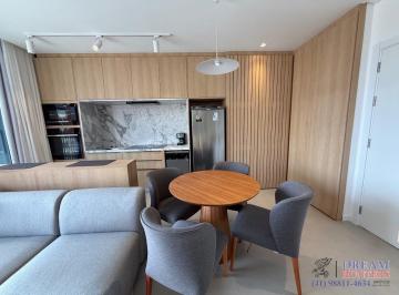 sala integrada · Apartamento NOVO, no Batel com 83m² privativos, 1suíte, 1 Vaga
