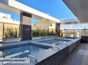 Apartamento · 40m² · 2 Quartos · 17 Vagas · Flat à venda no GAUDIUM FLAT com 40m², posição nascente, 90m praia, Jardim Oceania-João Pessoa -PB