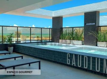 Apartamento · 40m² · 2 Quartos · 17 Vagas · Flat à venda no GAUDIUM FLAT  com 40m², posição nascente, 90m praia, Jardim Oceania-João Pessoa -PB