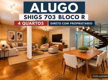 Casa de 5 quartos,  · Alugo SHIGS 703 bloco R ASA SUL (proprietário)