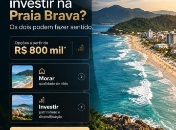 Apartamento de 1 quarto, Itajaí · Loft Alto Padrão na praia Brava