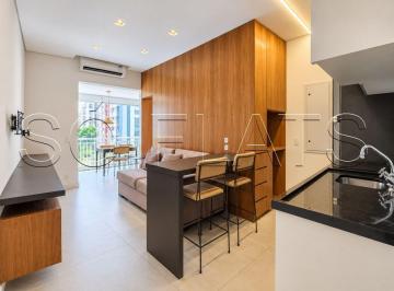 Apartamento · 61m² · 1 Quarto · 1 Vaga · Residencial Lounge 161, Apartamento à Venda no Itaim Bibi com 61m², Suíte, Varanda e 1 Vaga