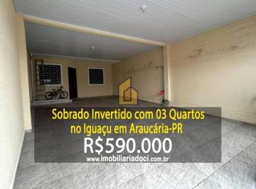 49abb6c650e6c7f0c9824058114520a13127dde7 · Sobrado Invertido com 03 Quartos no Iguaçu em Araucária-PR - A venda por R$590.000,00